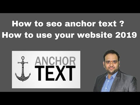 How to seo anchor text  How to use your website 2019