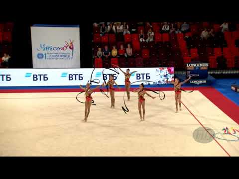 Azerbaijan (AZE) - 2019 Rhythmic Junior Worlds, Moscow (RUS) - Qualifications 5 Ribbons