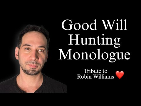 Good Will Hunting Monologue 🎭 | Robin Williams Tribute (Sean Performance)