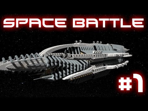 Minecraft Spaceship Battle - Epic Ships! #1