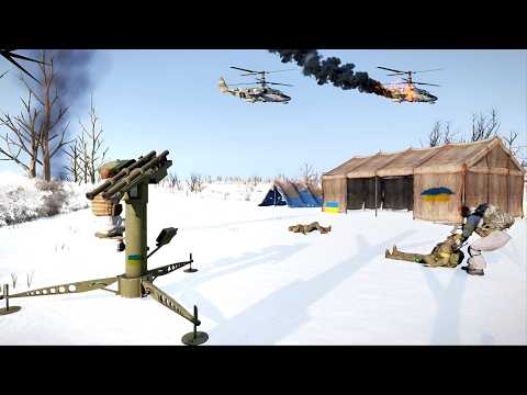 Today! Russian KA-52 helicopter was smashed into pieces by a Ukrainian missile attack