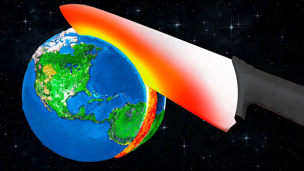 Earth vs 1,000,000 degree knife