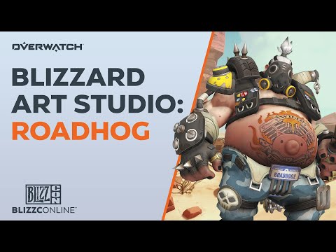 BlizzConline 2021 | Blizzard Art Studio - Roadhog | Overwatch