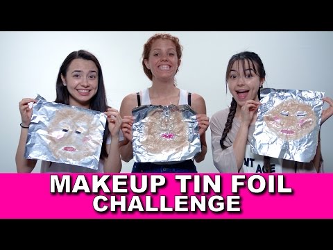 Makeup Tin Foil Challenge - Merrell Twins w/Mahogany Lox Video