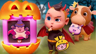 We're Going To A Pumpkin Patch - Animal Puzzle: Dairy Cow, Elephant, Pig, Rabbit - Halloween Pumpkin