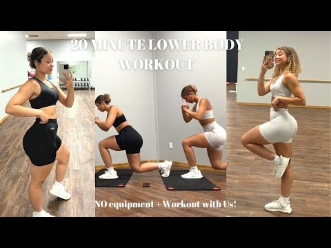 20 MINUTE LOWER BODY WORKOUT W/ NO EQUIPMENT l Learmann Twins