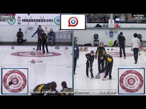 Evan Robert vs. Riley Winters - Draw 2 - Xplore U18 Boys Northern Ontario Provincials