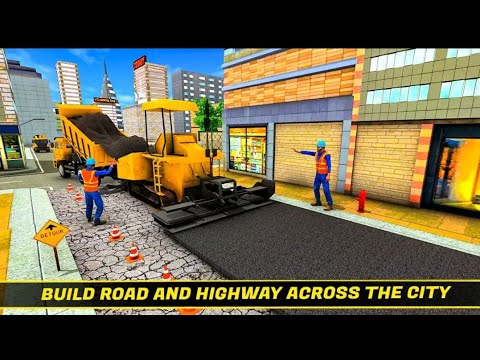 Mega City Underpass Bridge Road Building Construction Simulator - Android GamePlay / ng youtuber  /