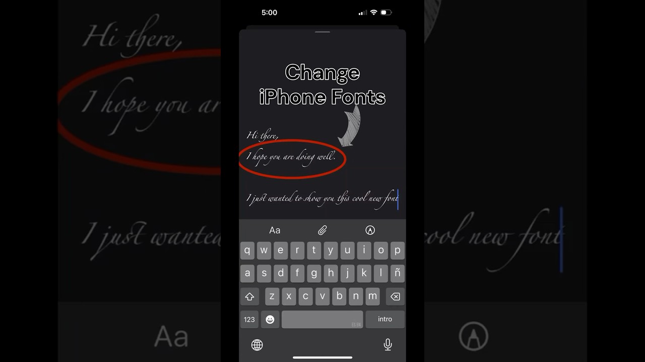 Change Fonts on iPhone