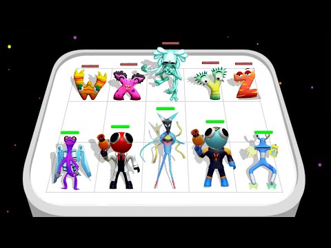 MERGE ALFHABET ABC LORE RUN VS MERGE MONSTER RAINBOW FRENDS 🌟 BLUE MONSTER ⭐ FUSION MONSTER GAME