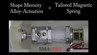 Magnetic springs and shape memory alloy actuators