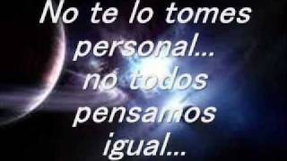 No te lo tomes personal. Alejandra Guzman