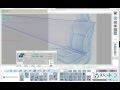 自動車のシートをスケッチから立体化する
