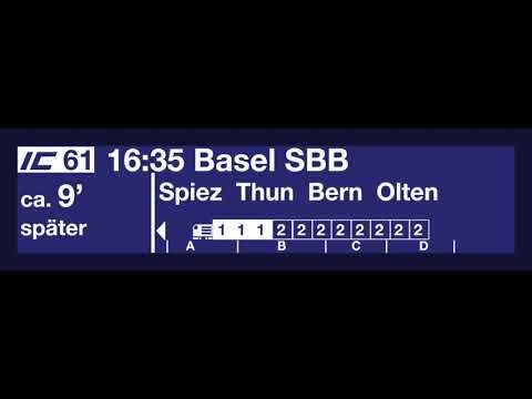 Neues TTS System - IC61 nach Basel SBB mit 9min Versp. in Interlaken West