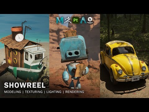 Alexious Showreel 2023 - 3D Artist | Modeling | Texturing | Lighting