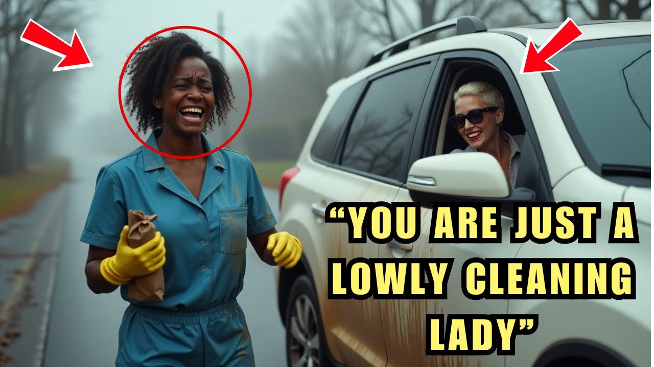 RICH LADY SPLASHES MUD ON CLEANER GIRL — UNAWARE WHO WAS WATCHING