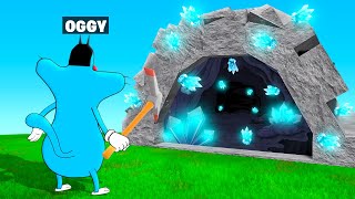 Roblox Oggy Found Biggest Diamond Mine With Jack In Mining Simulator | Rock Indian Gamer |