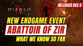 Diablo IV NEW endgame event Abattoir of Zir