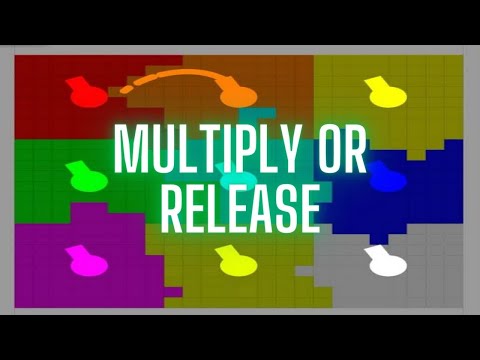 Multiply or Release 9 colors - Marble battle in Algodoo