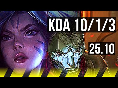 KAI'SA & Blitzcrank vs JHIN & LeBlanc (ADC) | 10/1/3, Legendary | KR Master | 25.10