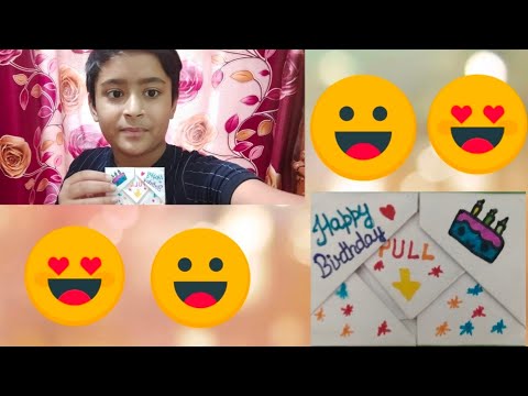 How to make a birthday card | DIY WITH HITEN | Episode=1