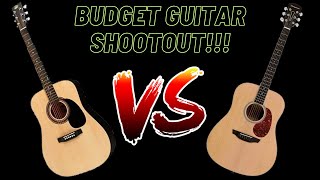Video thumbnail for Budget Guitar Shootout!  Rogue RA-090 vs. Orangewood Manhattan!! by Genome Presents