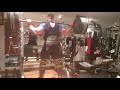 10 sets 10-15 reps leg day home gym, back squats