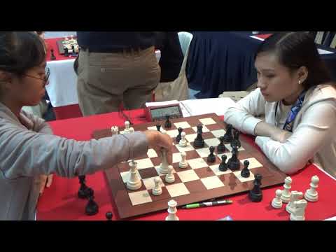 Alphecca Gonzales--WFM Allaney Jia Doroy Blitz Chess East Asia Girls Championship Dec 2019