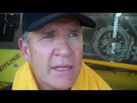 Nigel Lamb talks about Friday's fastest run in New York Red Bull Air Race track