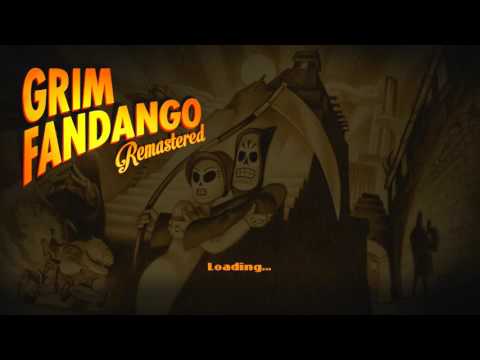 Grim Fandango Remastered Title Screen (PS4)