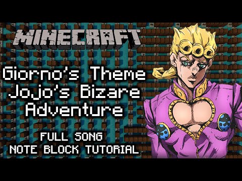 Candy Craft - Giorno's Theme - Minecraft Note Block Tutorial (Full Song)