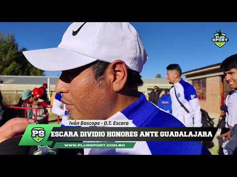 PALABRAS DE LOS PROTAGONISTAS Ivan Bascope D.T. de Club Deportivo Escara 