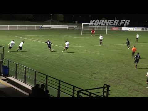 Franco Ralison et Drame N'Fa (Olympique Girou) affolent la défense de Saint-Estève