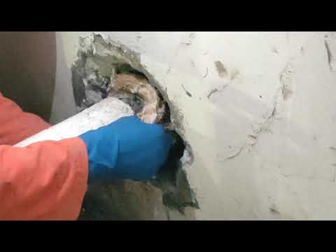 Sealing Pipe Penetrations Watertight - Hydroactive Polyurethane Foam and Oakum Soakum Technique