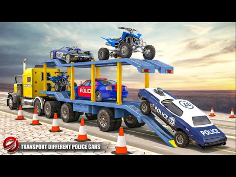 Transporting Police Vehicles in Cargo Plane - Police Car Transporter 2021 - Android Gameplay