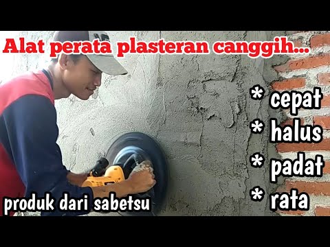 Nyobain alat perata plasteran canggih dari sabetsu || hasilnya halus dan rata