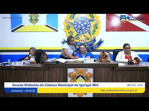 25/02/2026 | 03ª Sessão Ordinária da Câmara Municipal de Igarapé-Miri