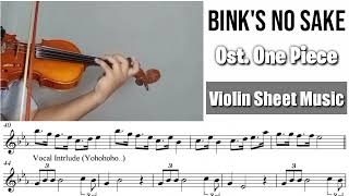 Download lagu Binks No Sake - Ost. One Piece || Violin Sheet Music mp3