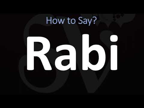 How to Pronounce Rabi? (CORRECTLY)