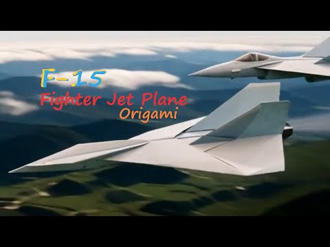 How to Make an Origami F-15 Fighter Jet in 5 minutes | F-15 Eagle Jet Tutorial