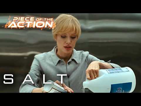 Evelyn Launches Handmade Bomb At The Cops | ft. Angelina Jolie | Salt | Piece Of The Action