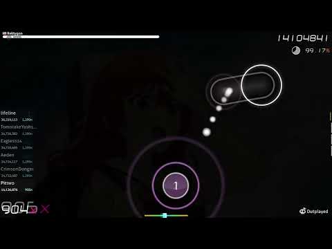 NEW TOP PLAY 307PP!!! | Guitar to Kodoku to Aoi Hoshi [Akitoshi's Extreme] | 98.71% 1mixx