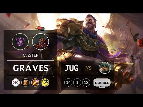 Graves Jungle vs Olaf - KR Master Patch 9.21