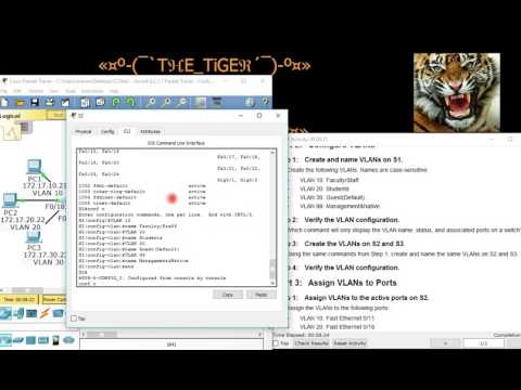 شرح ل Configuring VLANs - 6.2.1.7 - CCNA2