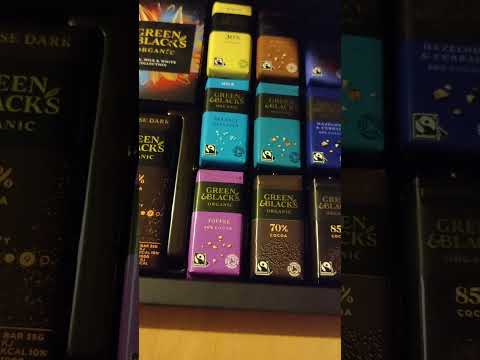 Unboxing Green & Blacks Organic Chocolate #satisfying #chocolate #shorts