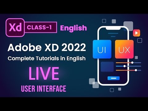 Free Adobe XD Tutorial User Experience Design for Beginners in English- Live Class 01