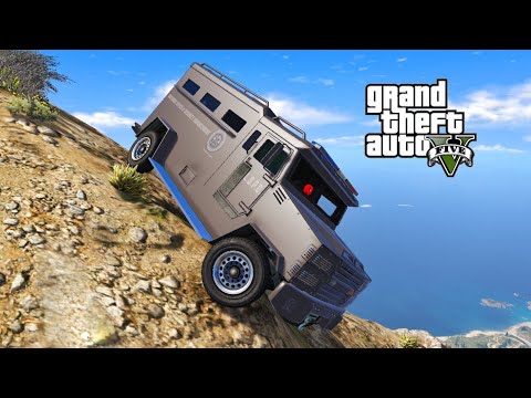 GTA 5 Cliff Drops Car Crashes Compilation Eps.41