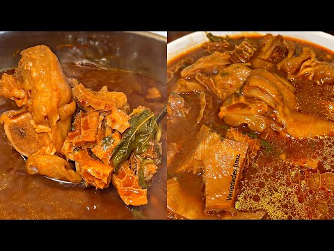 Menudo rojo con patas de Res