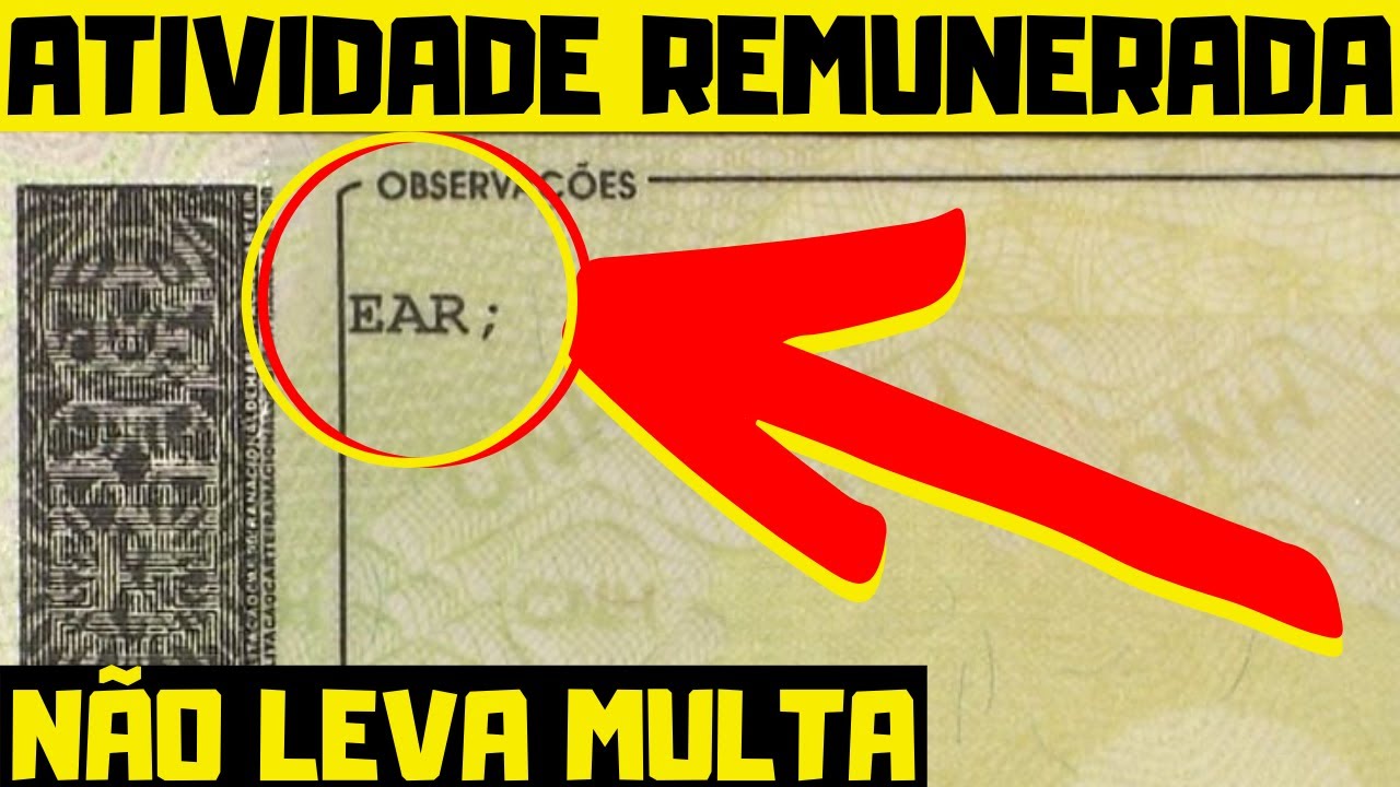 TUDO SOBRE EAR - EXERCE ATIVIDADE REMUNERADA