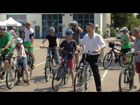 Stadtradeln beim "Tag der offenen Tür " bei den Stadtwerken